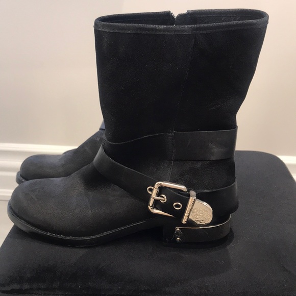 Vince Camuto Black Leather Boots - Picture 2 of 9